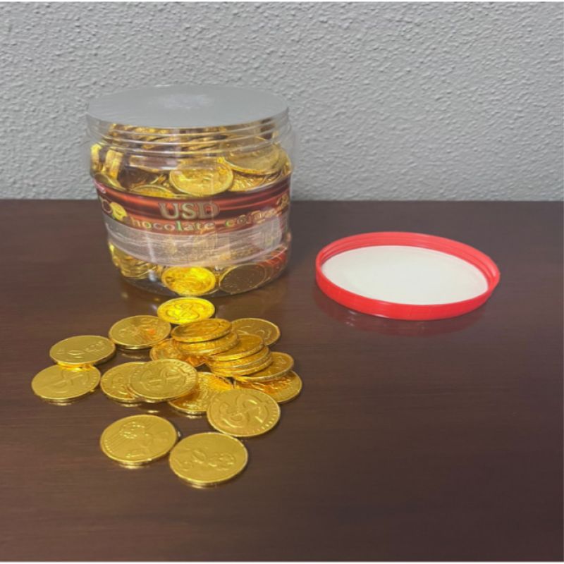 CHOCOLATE COIN-МОНЕТКИ В БАНКЕ 2.5 ГР (200)