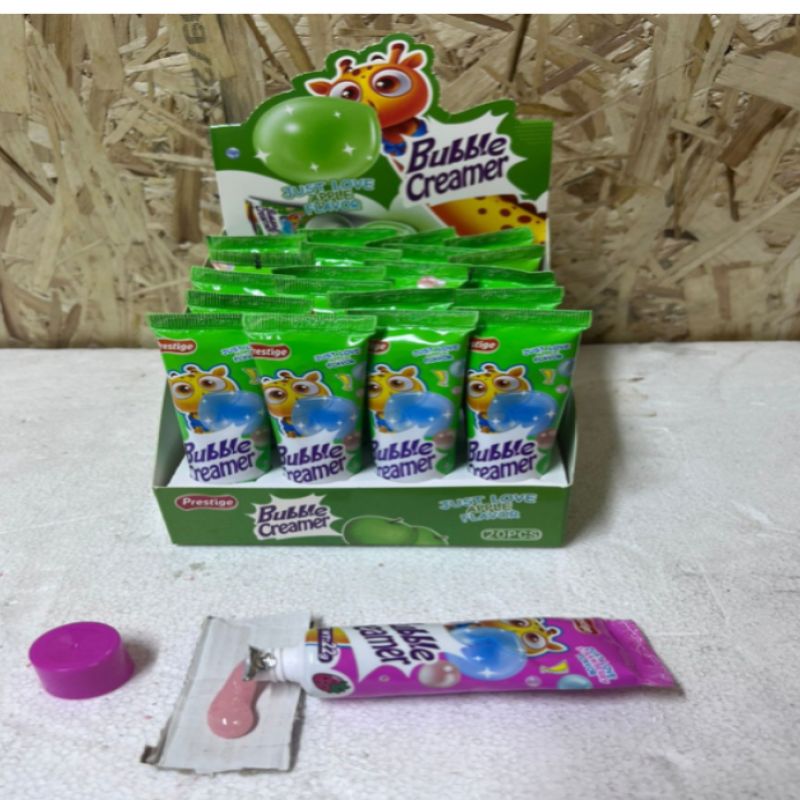 BUBBLE CREAM ЯБЛОКО ЖЕВ. В ТЮБИКЕ 22 ГР (20)
