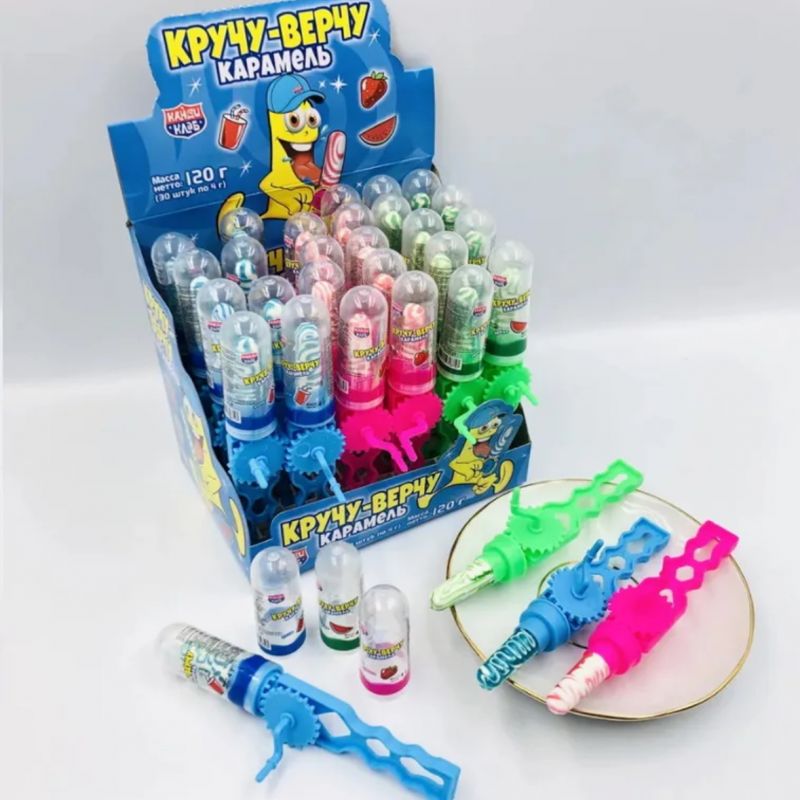 Карамель "Кручу-верчу" ассорти 4гр*30шт*12 блоков