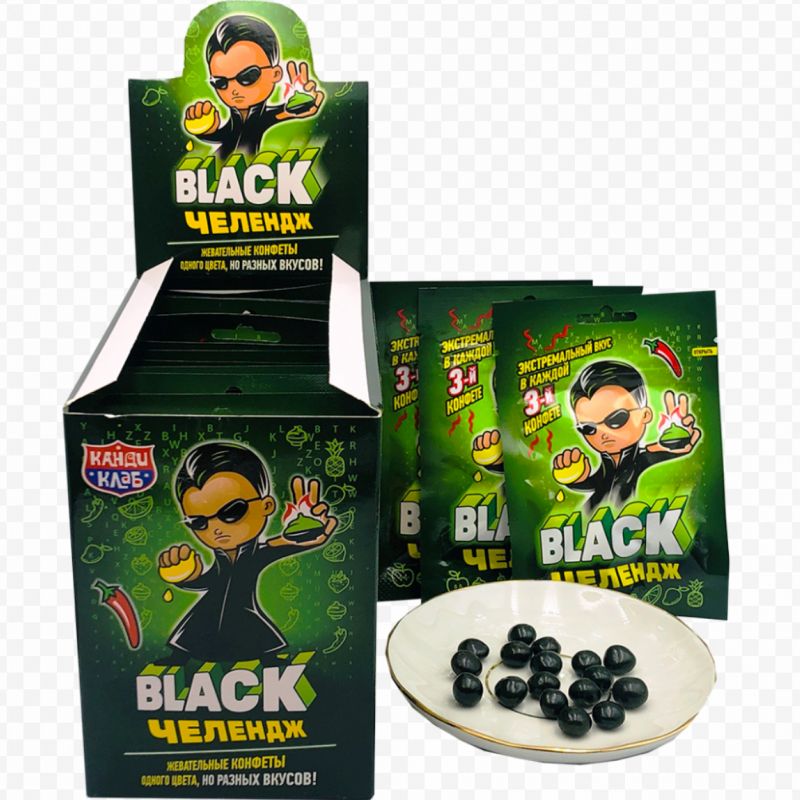 Жевательная конфета Black Челендж 15гр*20шт*12бл
