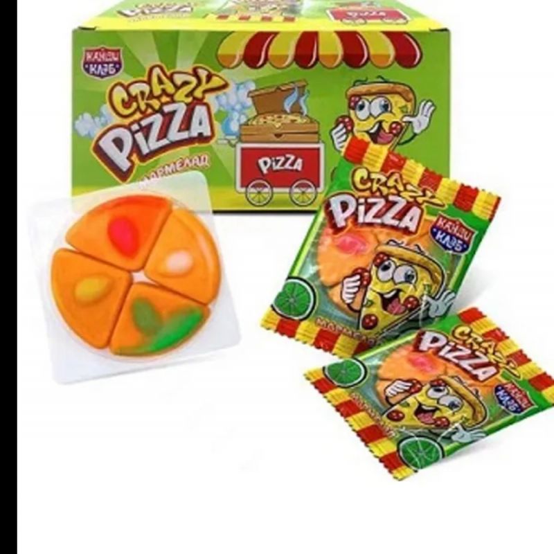 Мармелад "Crazy Pizza" 10гр*48шт*12 блоков.
