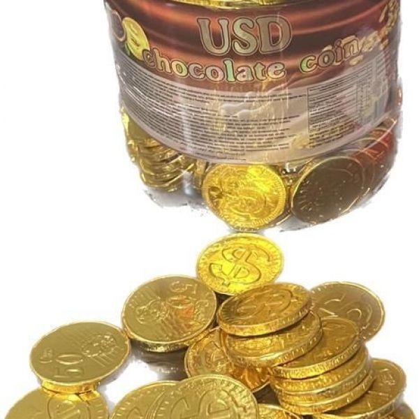 CHOCOLATE COIN-МОНЕТКИ В БАНКЕ