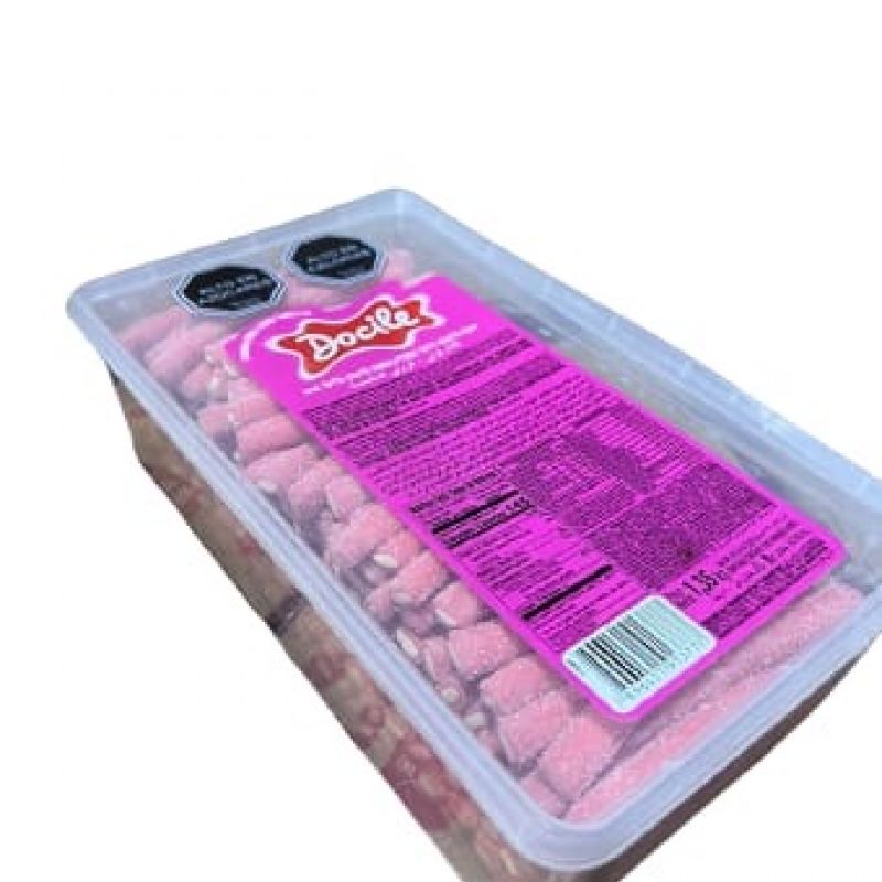 Docile Tutti frutti труба с сахаром 1350 гр (190 шт)