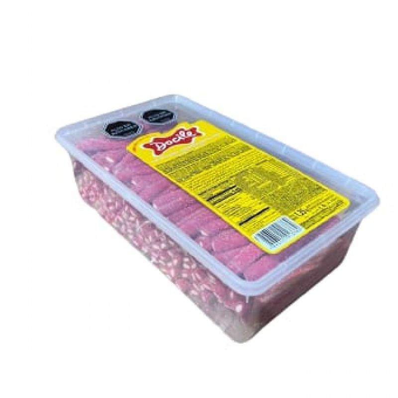 Docile sour strw труба с сахаром 1350 гр (190 шт)