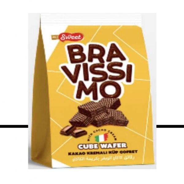 ВАФЛИ С КАКАО КРЕМОМ "PROSWEET BRAVISIMO CUBE"